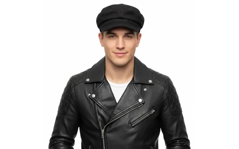 Dolce & Gabbana Black Frayed Cotton Signature Flat Cap-adult M For Mens