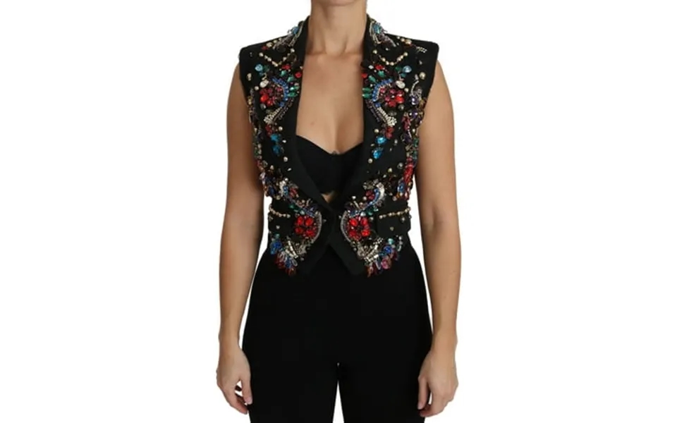 Dolce Gabbana Enchanted Sicily Crystal-embellished Vest