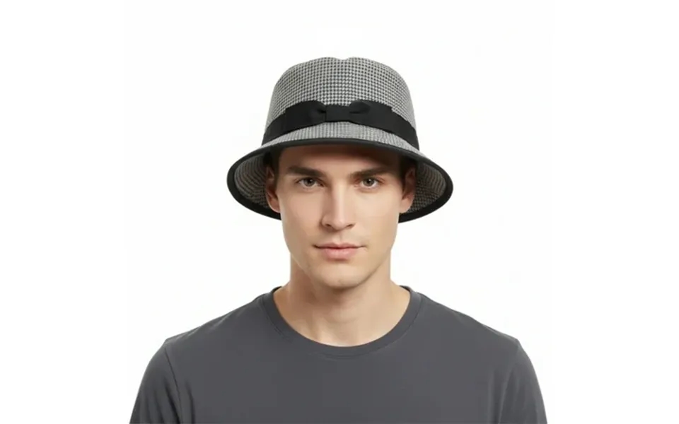 Dolce & Gabbana Men’s Light Grey Pure Cotton Bucket Hat With Bow Band-adult M For Mens