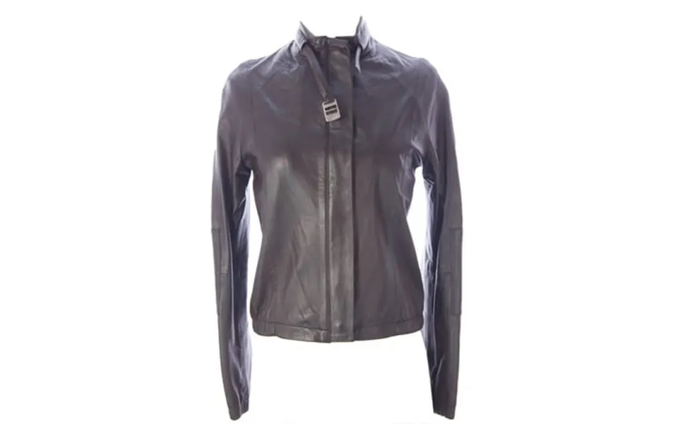 Doma By Luciano Abitboul Women S Buckle Collar Moto Jacket Sz Small Dark Brown