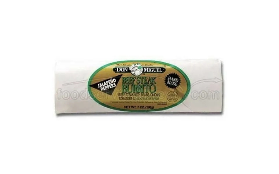 Don Miguel Beef Steak And Jalapeno Burrito 7 Ounce -- 12 Per Case