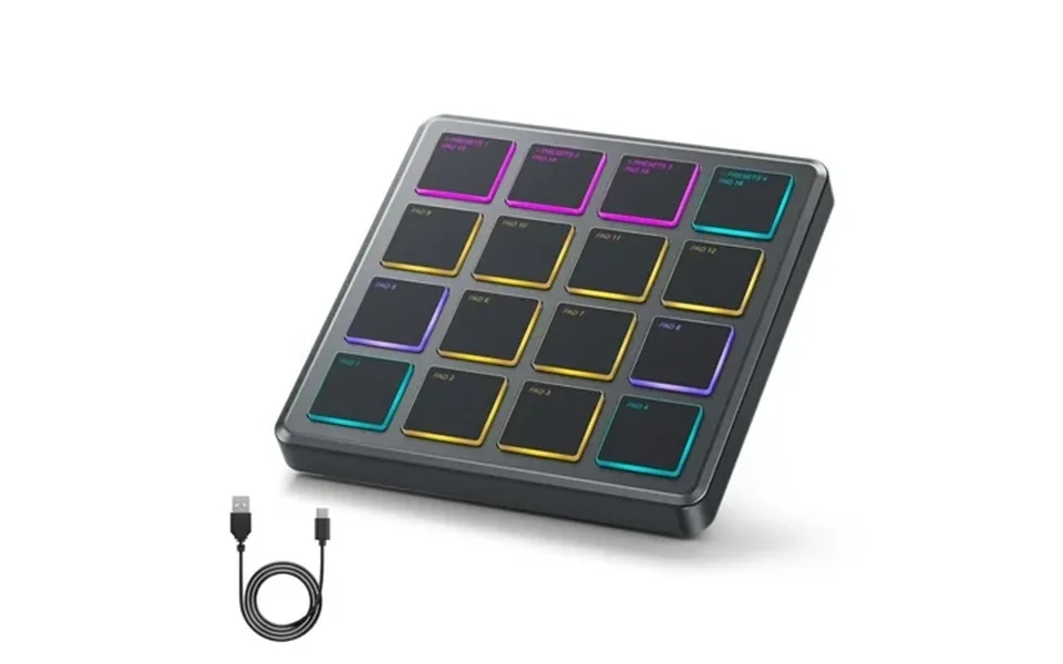 Donner Midi Controller Pad Beat Maker Machine Portable Drum Machine With 16 Beat Pad Mini Usb Midi Controller With 40 Co