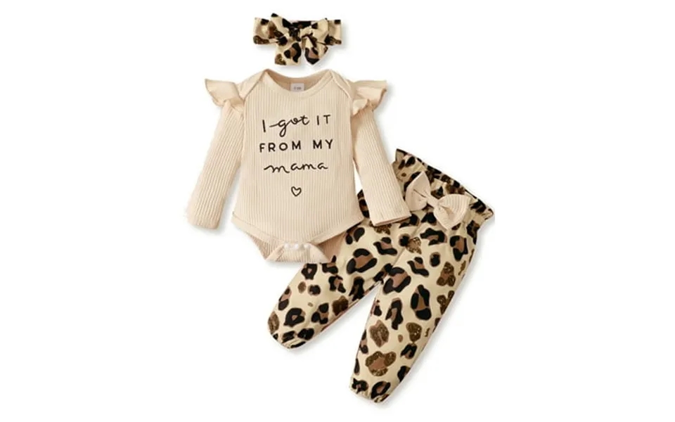 Dooleck Infant Ribbed Clothes I Got It From My Mama Bodysuit Jogger Outfit Streetwear