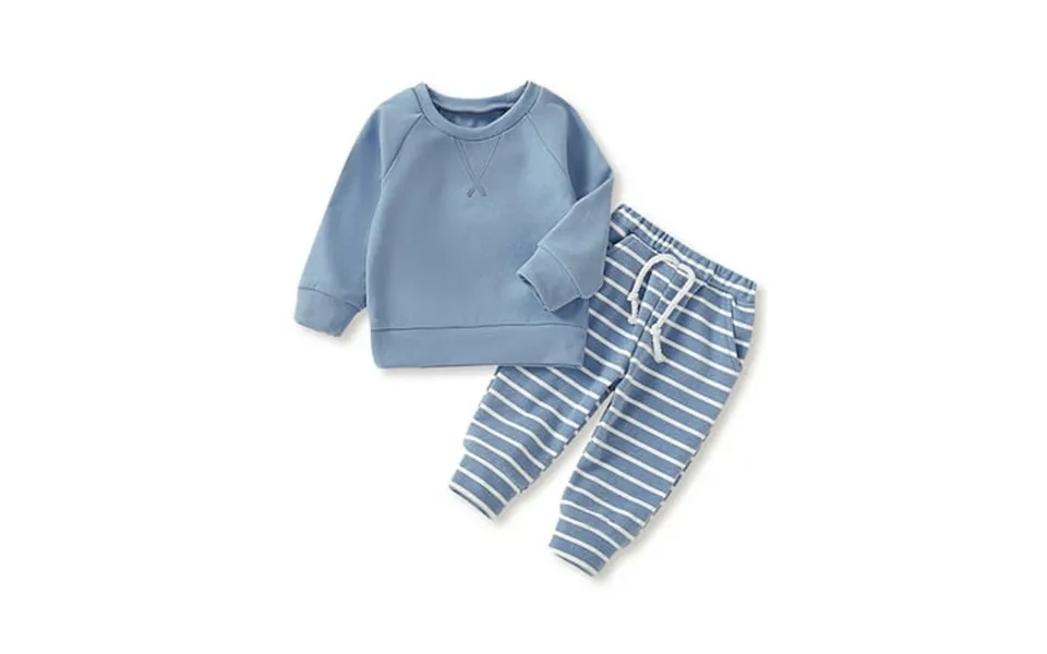 Dooleck Unisex Infant Girl Striped Shirt Halen Pant Set Female Outfit Sleepwear