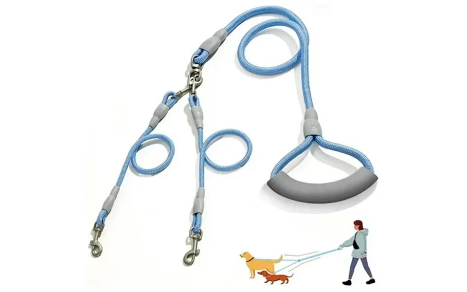 Double Dog Leash Dual Dog Leash 360 Swivel No Tangle Two Dog Leash For Walking Two Dogs Double Dog Leash For Medium & Sm