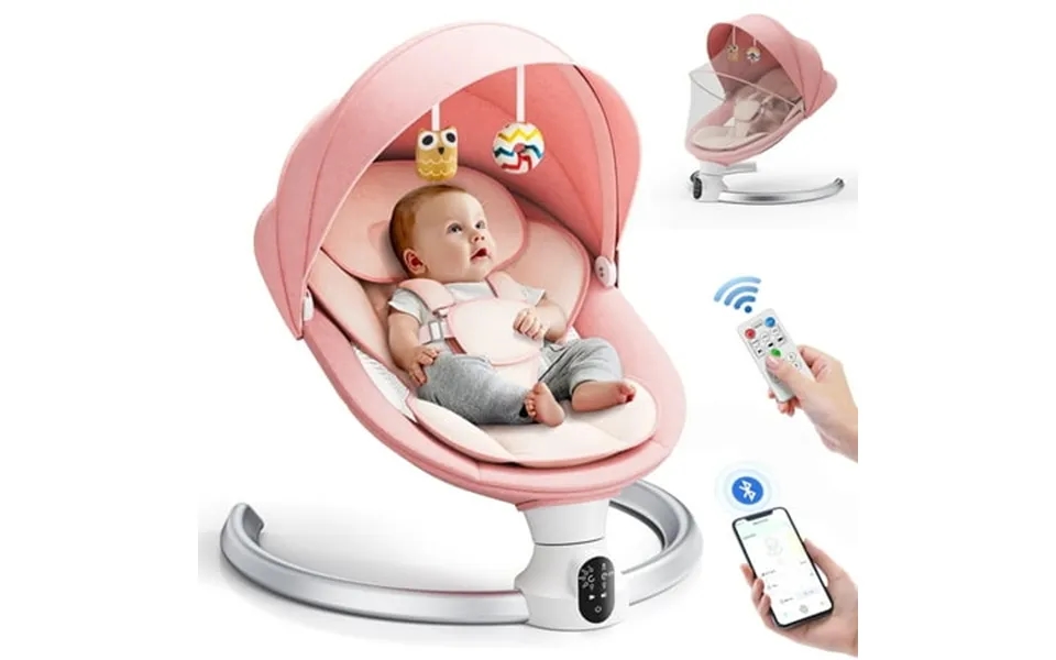 Doulami Electric Baby Swing For Newborn To Toddler Portable Infant Swing Rocker With Remote & App Control & Imd Touch Pa