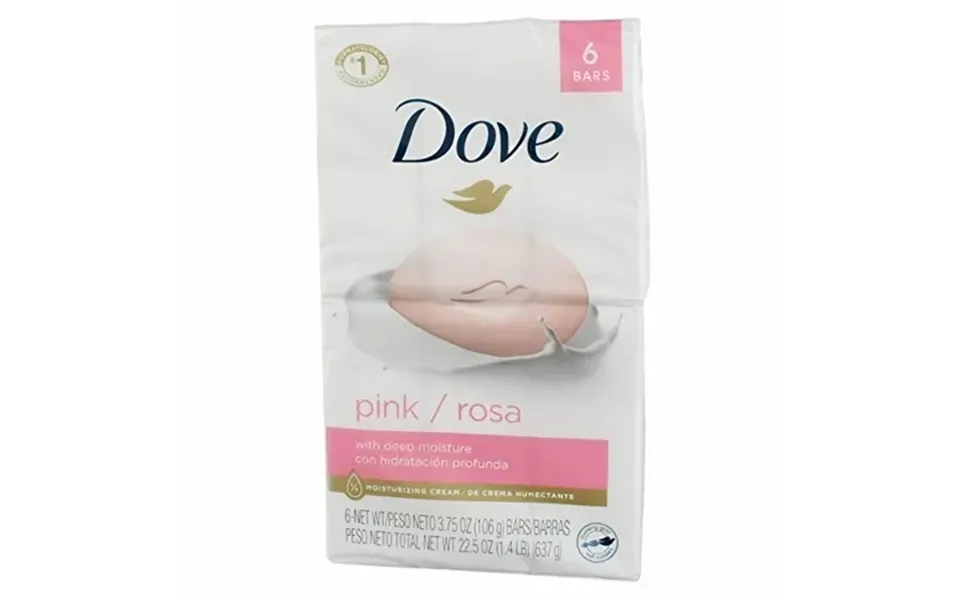 Dove Beauty Bar Gentle Skin Cleanser Pink 3.75 Oz Pack Of 48