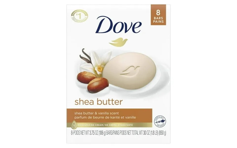 Dove Beauty Bar Women S Bath Soap Moisturizing Gentle All Skin Shea Butter & Vanilla 3