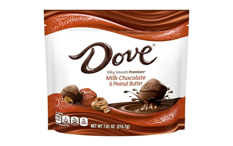 Dove Promises Peanut Butter And Milk Chocolate Candy - 7.61 Oz Bag