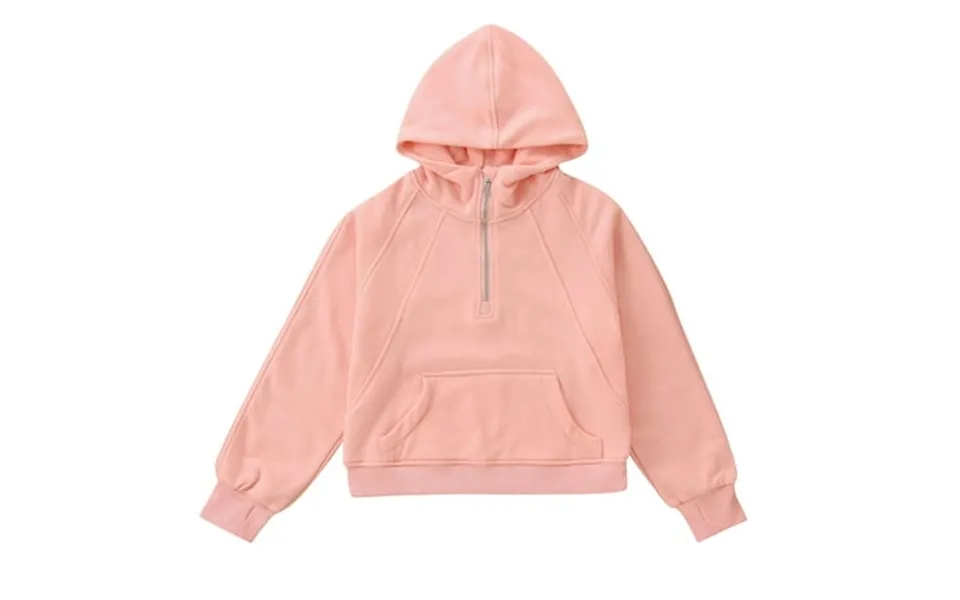 Dpytoraw Kids Girls Autumn And Winter Solid Color Hooded Zipper Hoodie Tops Children S Clothing 8-9 Years