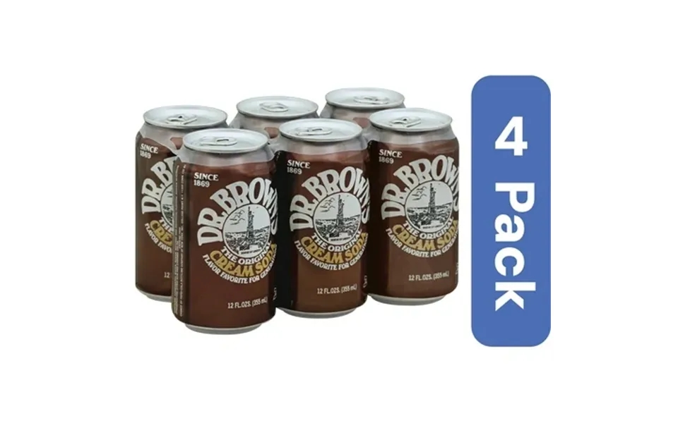 Dr. Brown S Cream Soda 6 Pack 72 Oz Pack Of 4