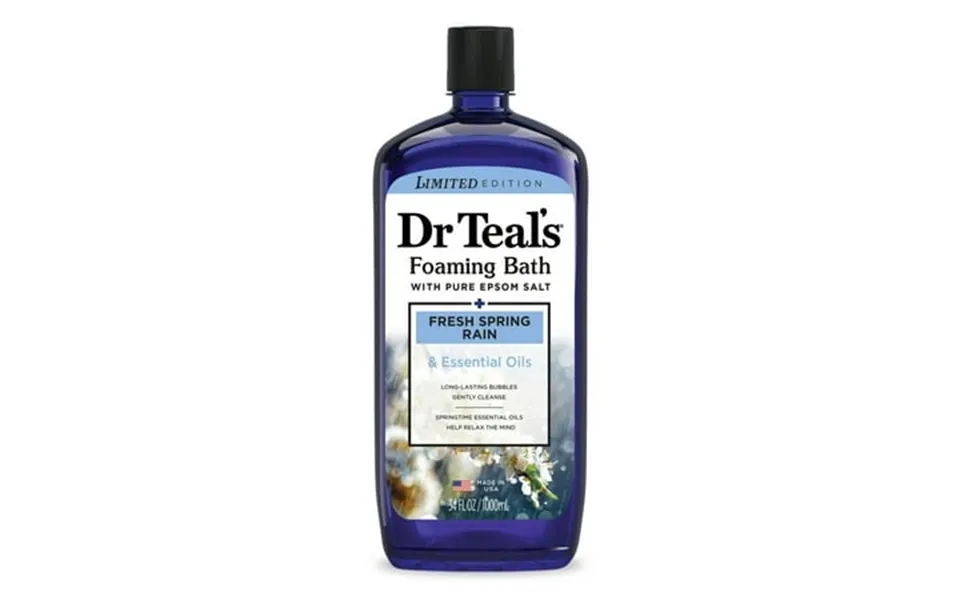Dr Teal S Fresh Spring Rain Foaming Bath With Essential Oils 34 Fl Oz 4 Pack