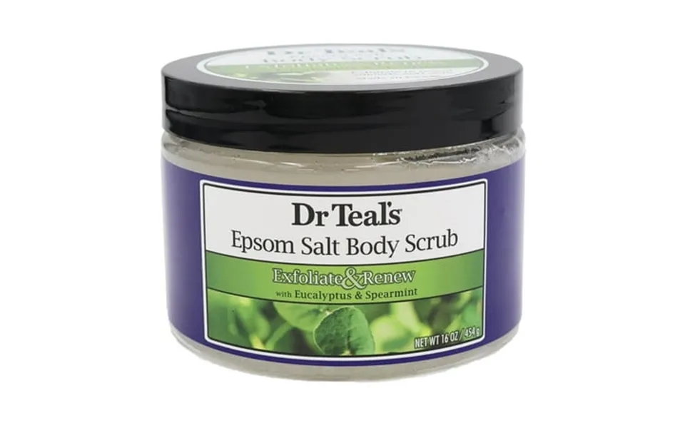 Dr Teals Epsom Salt Body Scrub Exfoliate And Renew Eucalyptus And Spearmint 16 Oz