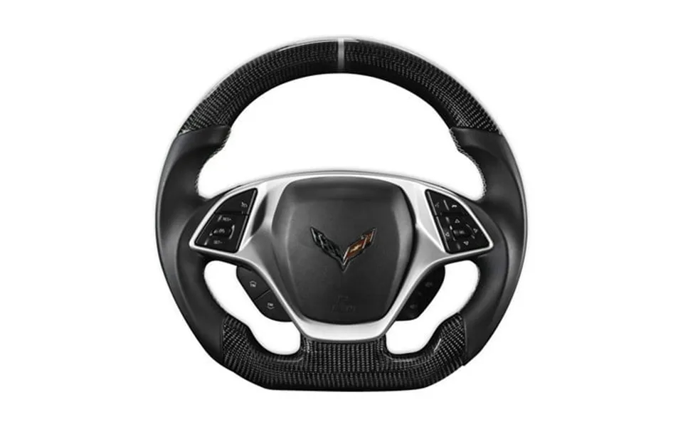 Drake Muscle Cars Cv950-21 Steering Wheel Carbon Fiber With Leather Grips