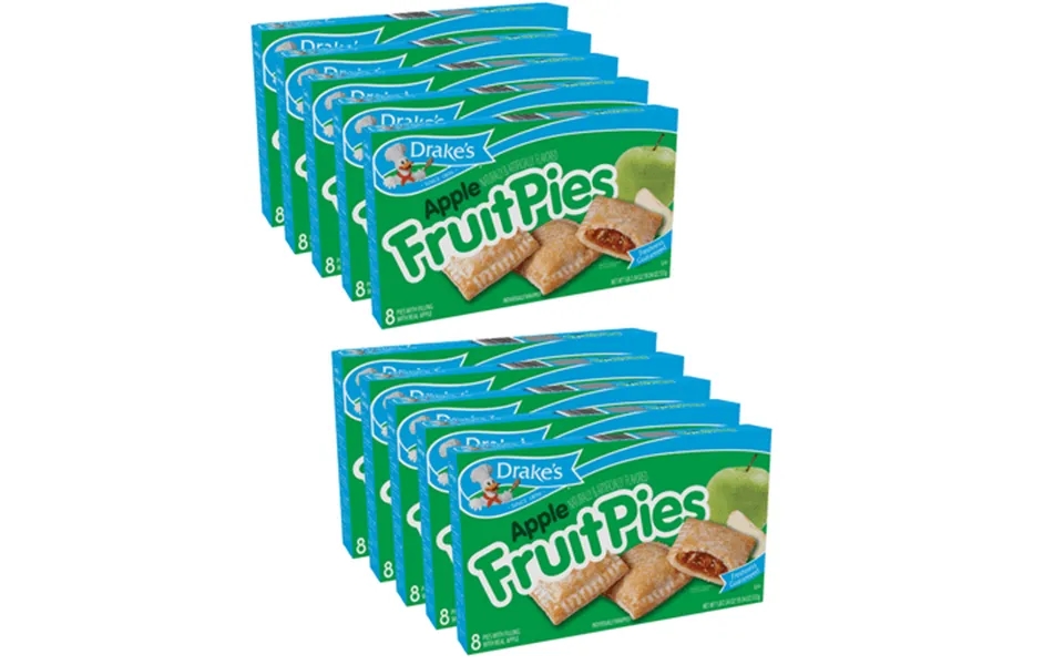 Drake S Apple Fruit Pies 10 Boxes 80 Individually Wrapped Pies With Real Apple