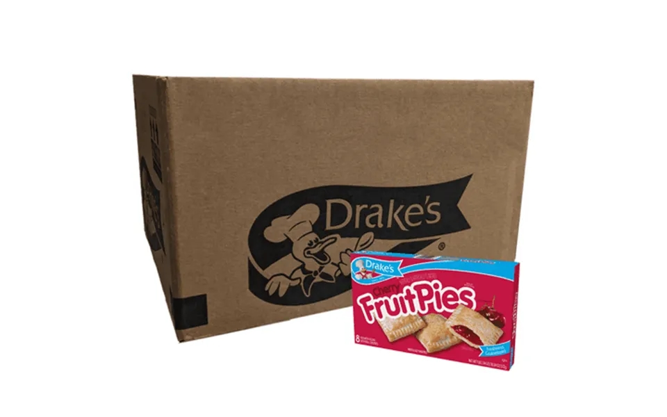 Drake S Cherry Fruit Pies 12 Boxes 96 Individually Wrapped Pies With Real Cherries
