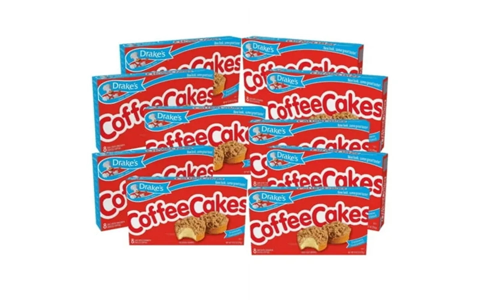 Drake S Coffee Cakes 80 Individually Wrapped Breakfast Pastries Cinnamon Pack Of 10
