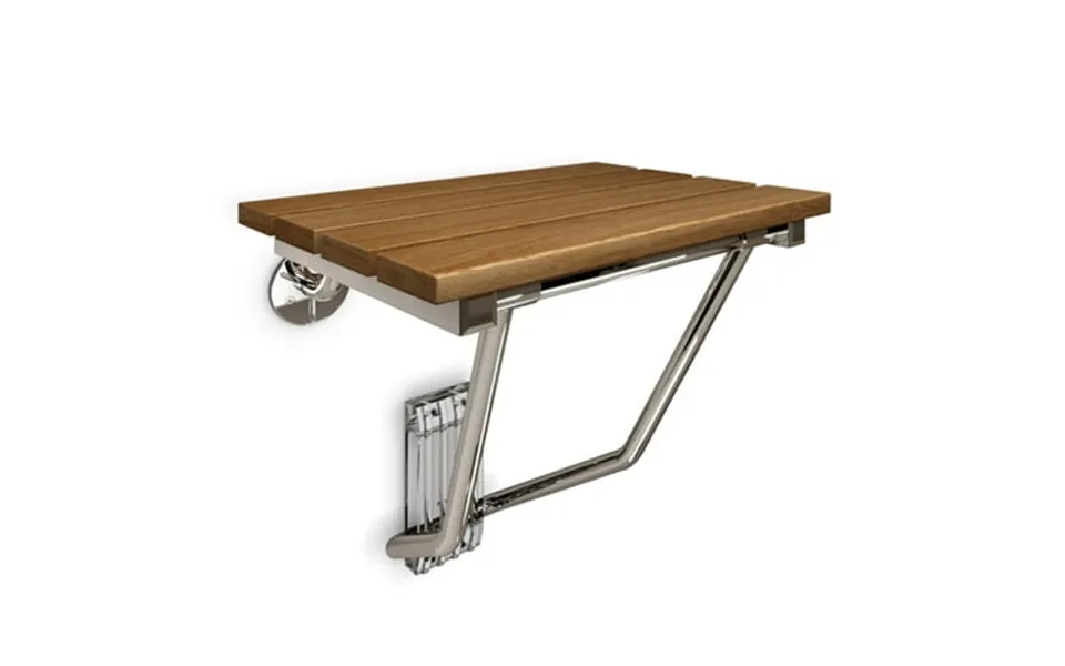 Dreamline Natural Teak Folding Shower Seat. Ada Compliant Shower Seat