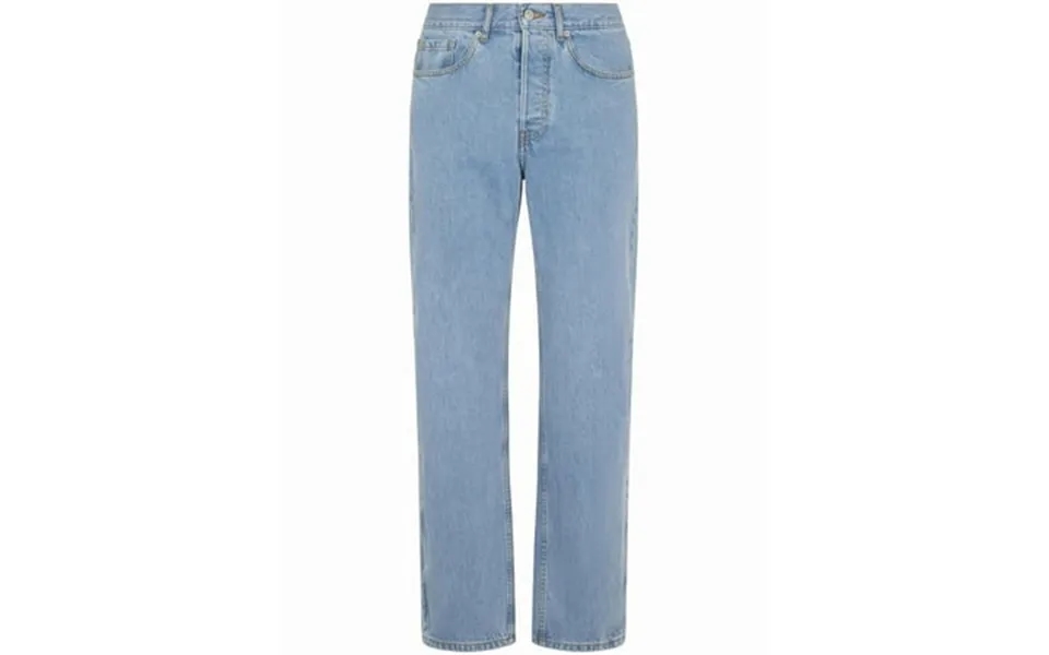 Dries Van Noten Straight-leg Light Blue Denim Trousers Men S