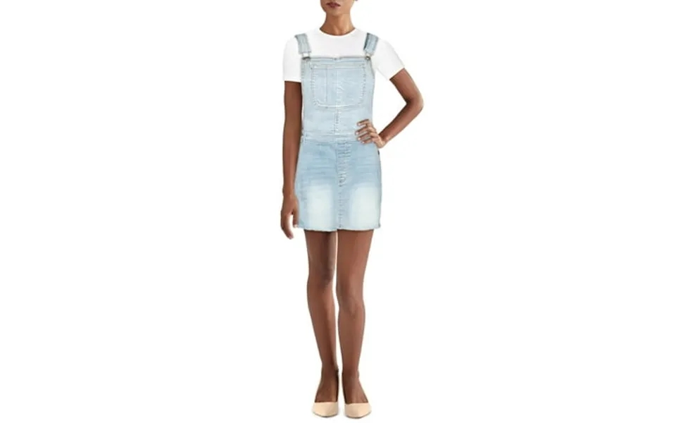 Driftwood Womens Denim Button Sides Overalls Blue S