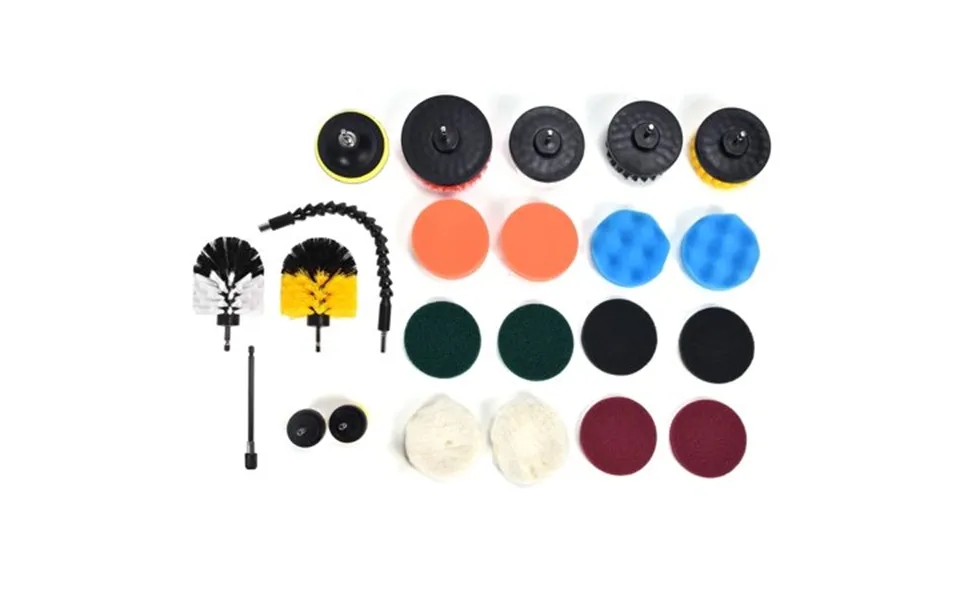 Drill Brush Attachment 23pcs Drill Brush Attachment Set For Household Cleaning With Brushes Scouring Pads Sponge Connecg