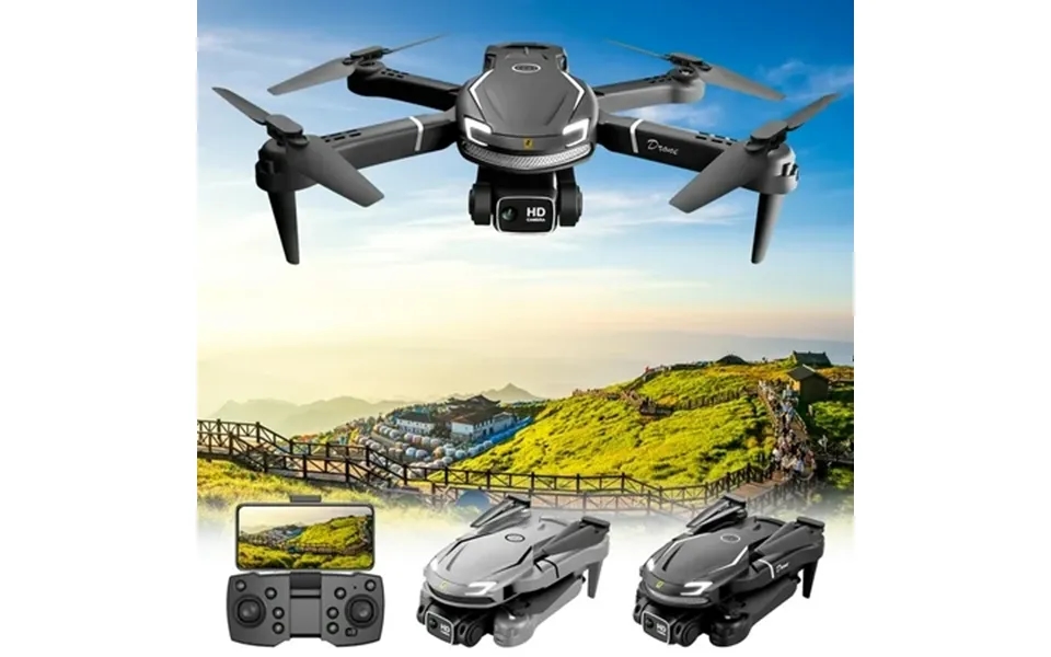 Drone With 4k Dual Camera Hd Fpv Foldable Quadcopter With Remote Control With Carrying Case 3 Speed Gear Wifi Image Tran