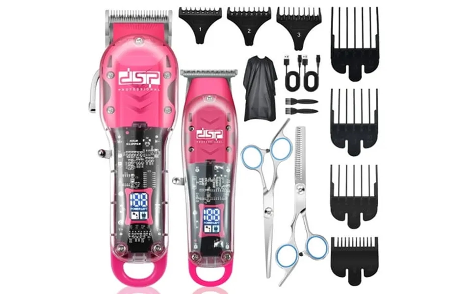 Dsp Hair Clipper Trimmer Kit For Men Professional Barber Set For Hair And Beard Cutting Zero Gap Beard Trimmer With Led