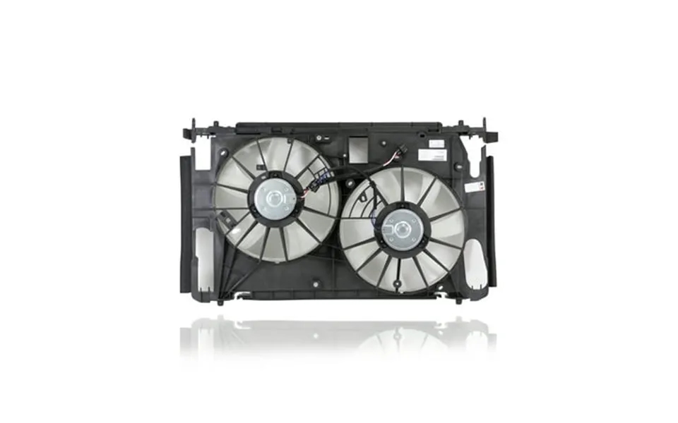 Dual Radiator And Condenser Fan Assembly - Cooling Direct Fit For To3115183 09-12 Toyota Rav-4 Automatic 6cy 3