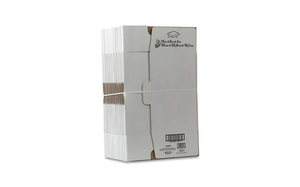 Duck Self-locking Mailing Box 13 In. X 9 In. X 4 In. White 25-count
