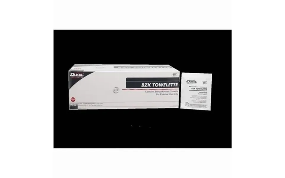 Dukal 855-1200 5 X 8 In. Bzk Towelette 3 Per Strip