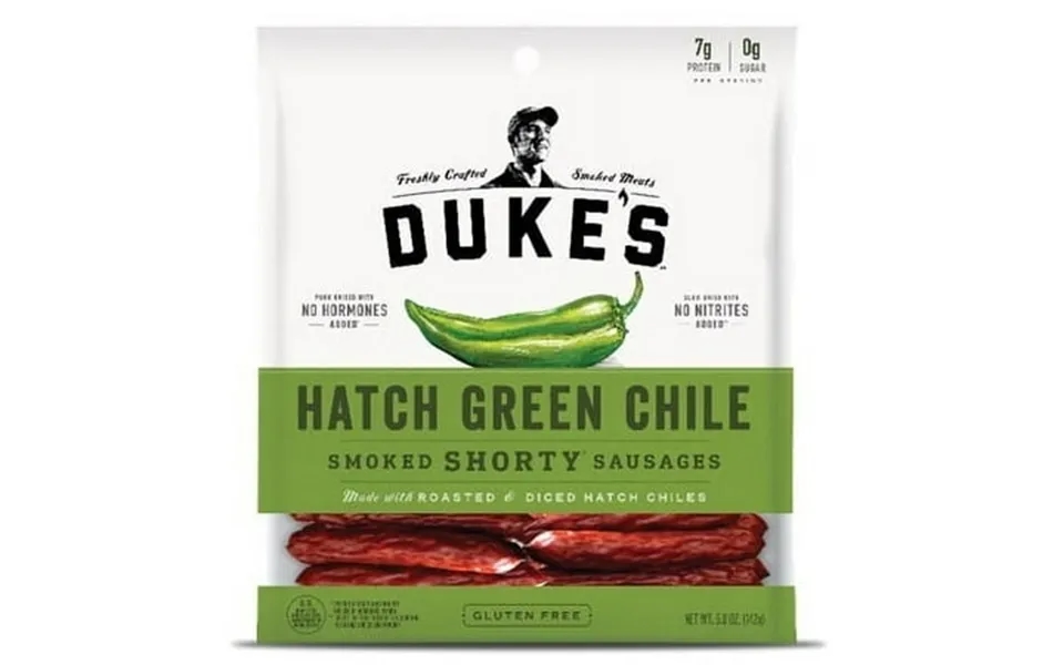 Dukes Sausage Smkd Green Chile 5oz Pack Of 8