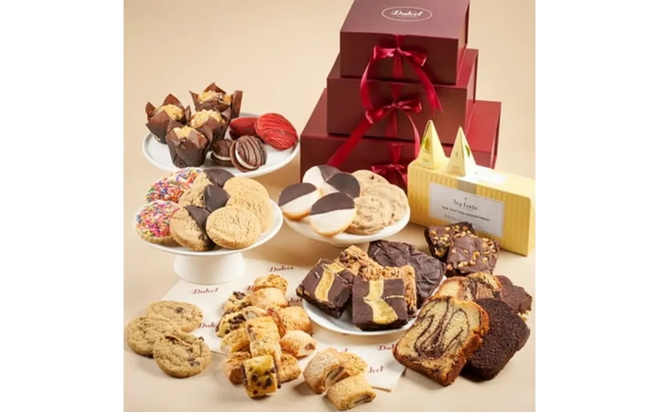 Dulcet Gift Baskets Ultimate Baked Pastry And Tea Party Gift