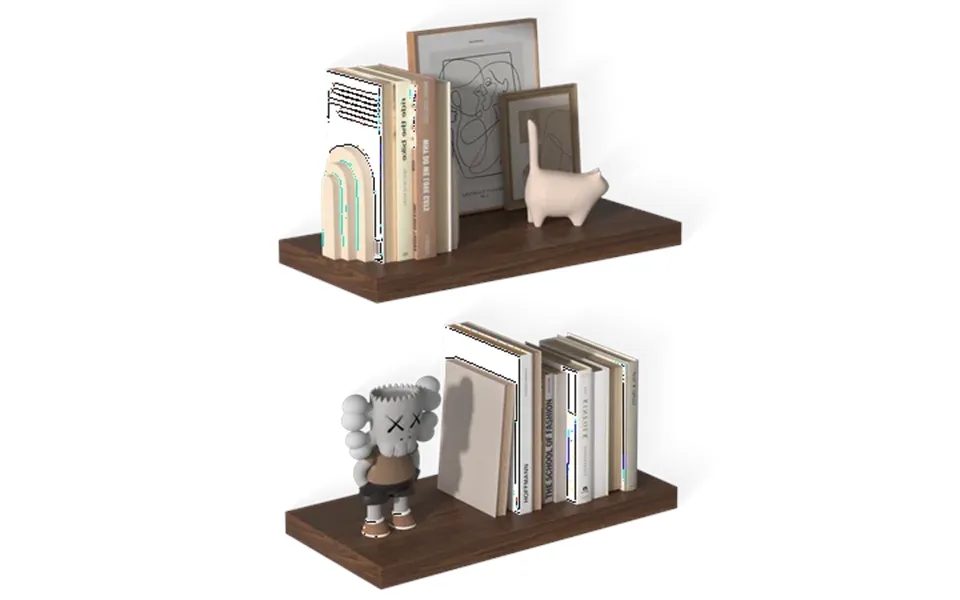 Dumekko 12 Inch Deep Floating Shelves For Wall 2 Pack Floating Shelves Large Storage Space Wall Mount Shelf For Living R