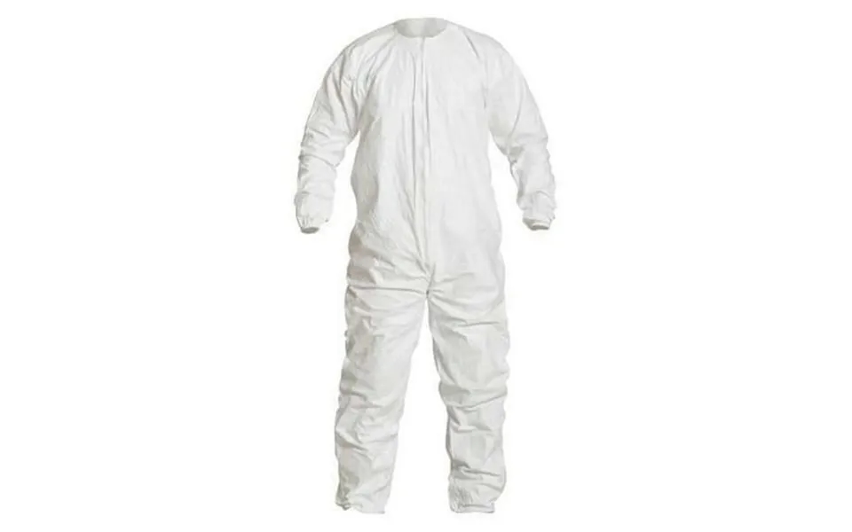 Dupont Coveralls 4xl White Spunbonded Pe Pk25 Ic253bwh4x0025cs