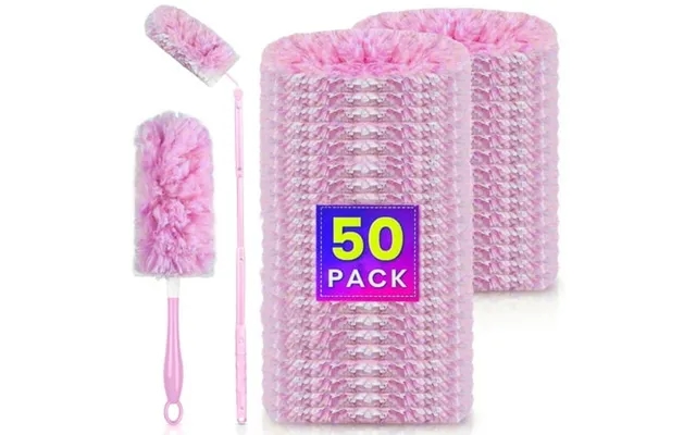 Duster Refills 360 For Swiffer 50 Pcs & Handle & Extendable Handle*1 Disposable Feather Duster Multi Surface Refills Pin product image