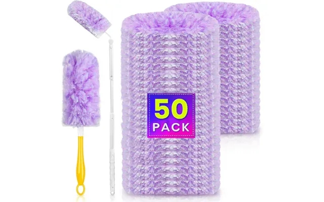 Duster Refills 360 For Swiffer 50 Pcs & Handle & Extendable Handle*1 Disposable Feather Duster Multi Surface Refills Pur product image