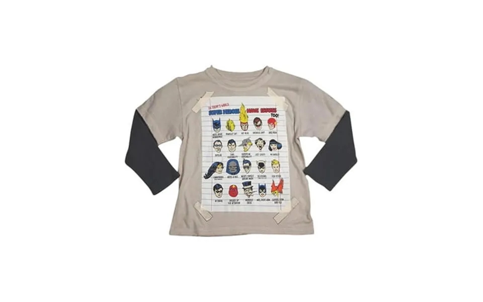 Dx-xtreme - Little Boys Long Sleeve Top 32249-2t Tan Dc Comics