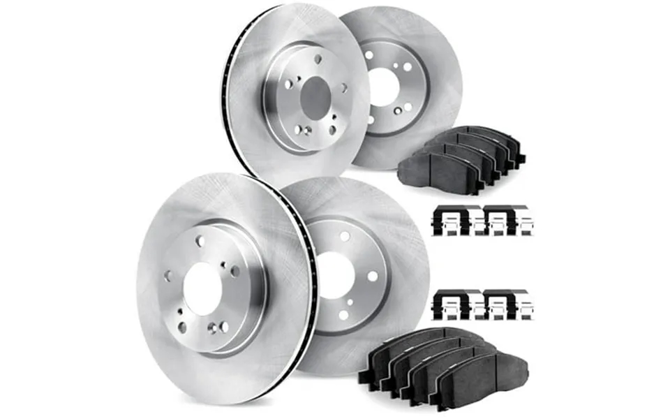 Dynamic Friction Company Front And Rear Brake Geomet Rotors With 5000 Advanced Brake Pads Includes Hardware - 9514-31163
