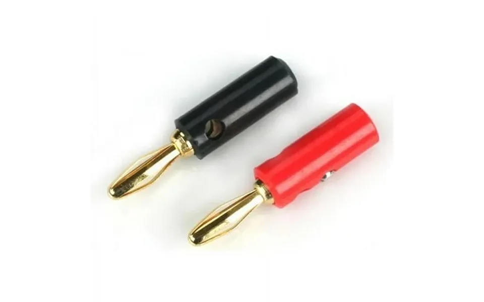 Dynamite Gold Banana Plug Set With Screws Dync0036