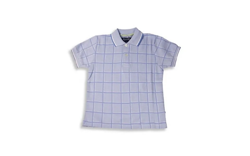 E-land - Little Boys Short Sleeved Polo Shirt 8457-6 Light Blue