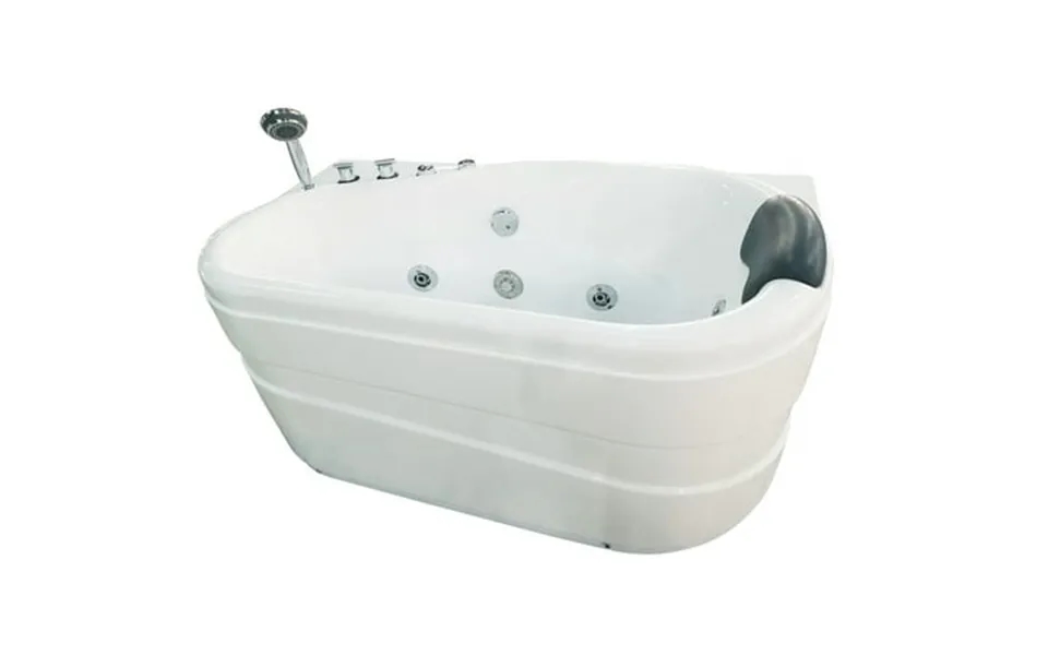 Eago Am175-l 5 White Acrylic Corner Whirlpool Bathtub - Drain On Left
