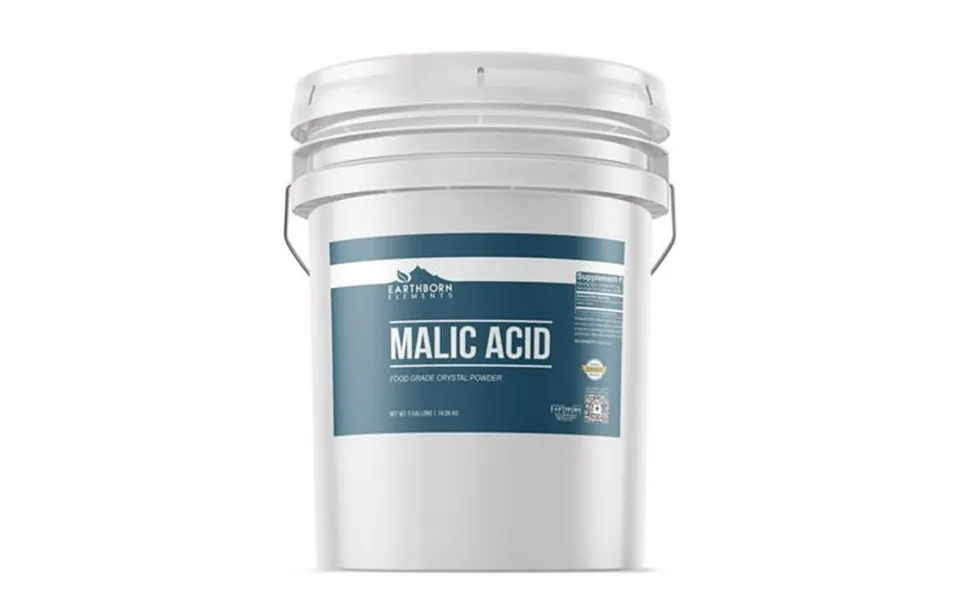 Earthborn Elements Malic Acid Powder 5 Gallons Used In Food Drinks & Candy Resealable Container