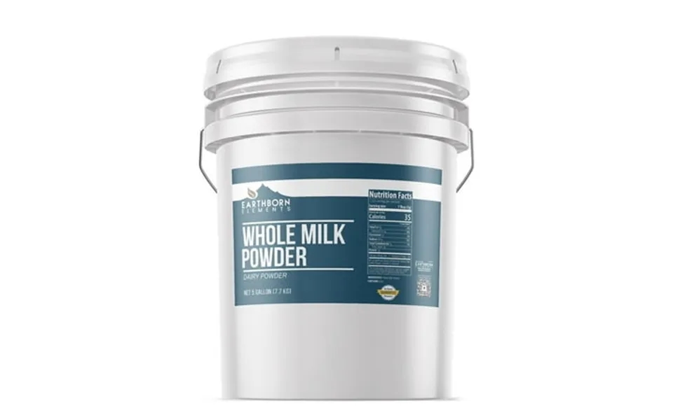 Earthborn Elements Whole Milk Powder 5 Gallon Light Sweet Taste Bulk Size
