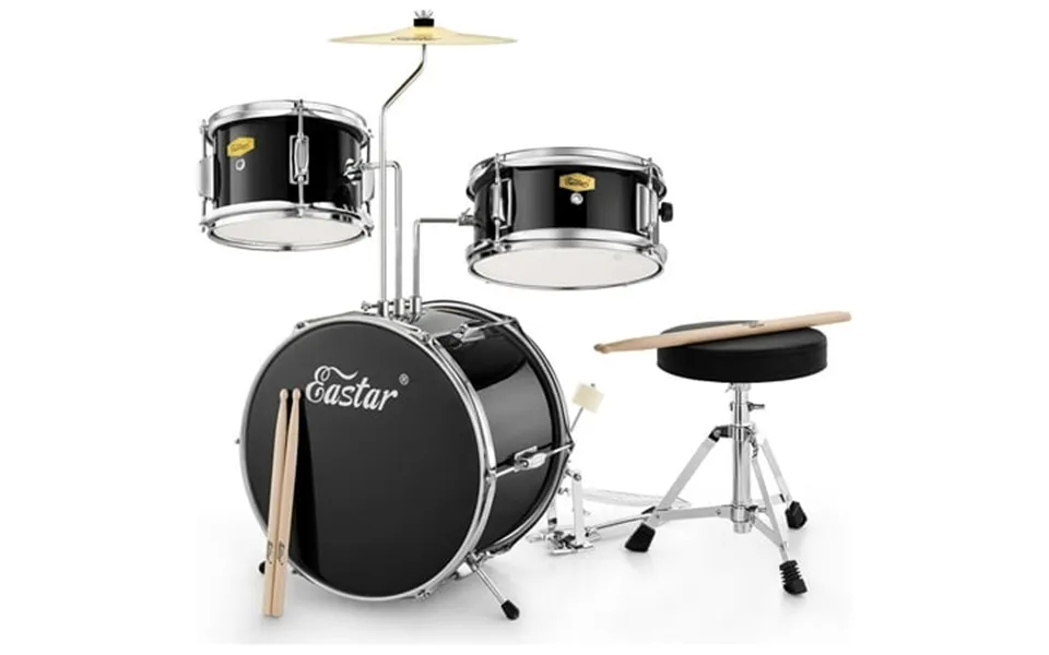 Eastar Beginners Drum Sets Colorful 14 Kids Drum Kit Child Mini Percussion Instrument Toys Drumming Stool Chair Drumstic