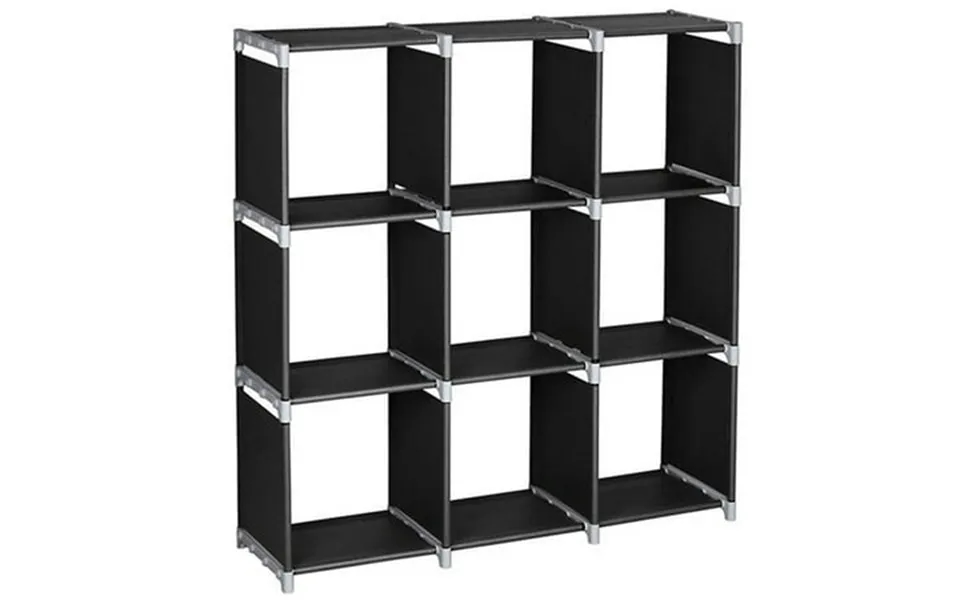 Eastvita Storage Cube Organizer 3 Tier 9 Cube Closet Storage Cabinet Book Shelf Shelving For Bedroom Living Room Office