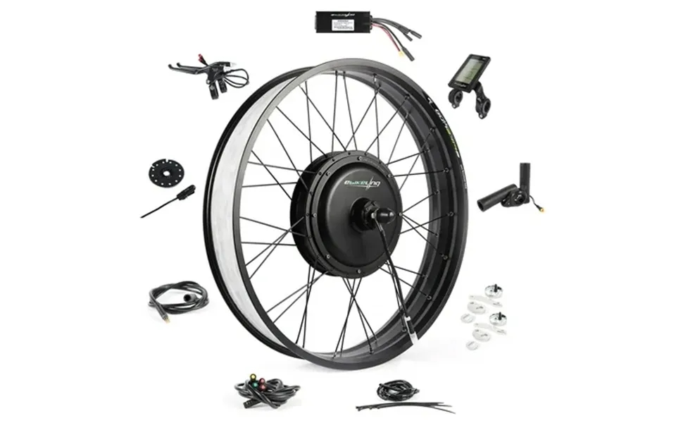 Ebikeling Ebike Conversion Kit 48v 1200w Front 26 Fat Electric Bike Conversion Kit Add On Electric Bike Kit Durable Wate