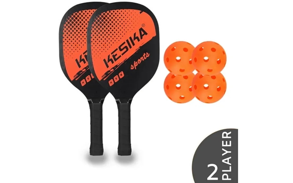 Eccomum Pickleball Paddle Set Pickleball Rackets Ball Set 2 Rackets & 4 Pickleball Balls With Carrying Bag For Men Women