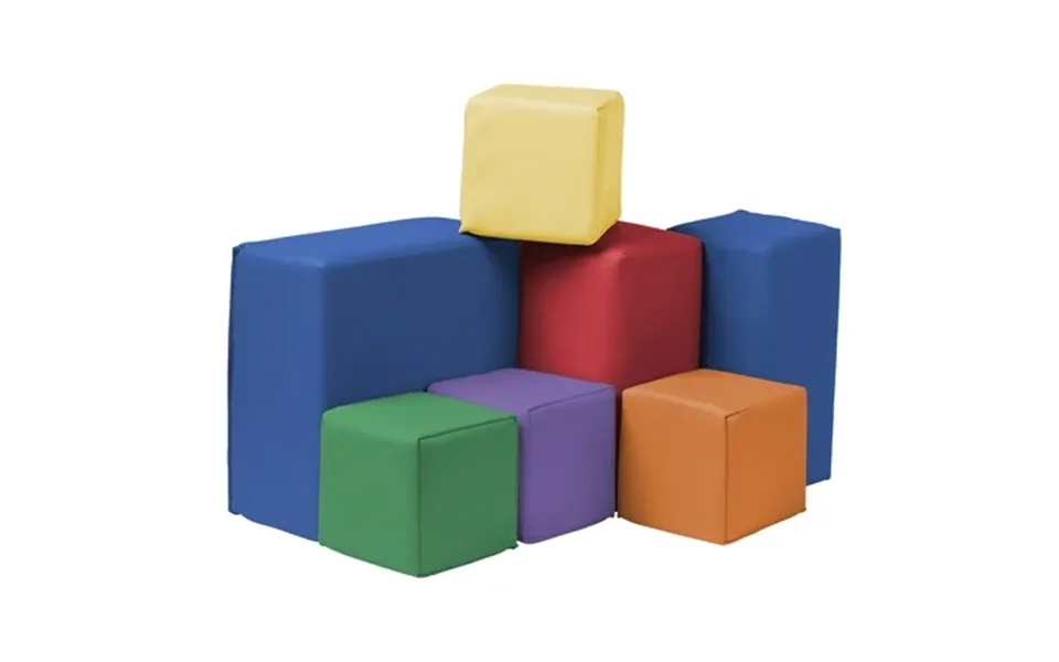 Ecr4kids Softzone Toddler Foam Building Blocks Assorted 7-piece