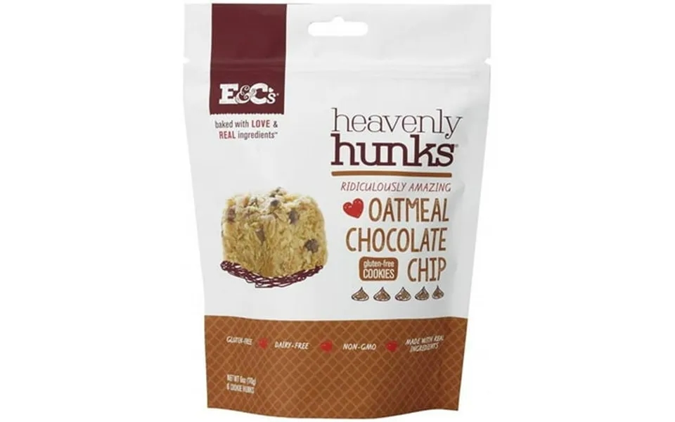 E&cs Snacks Heavenly Hunks Oatmeal Chocolate Chip - Gulten Free 6 Oz