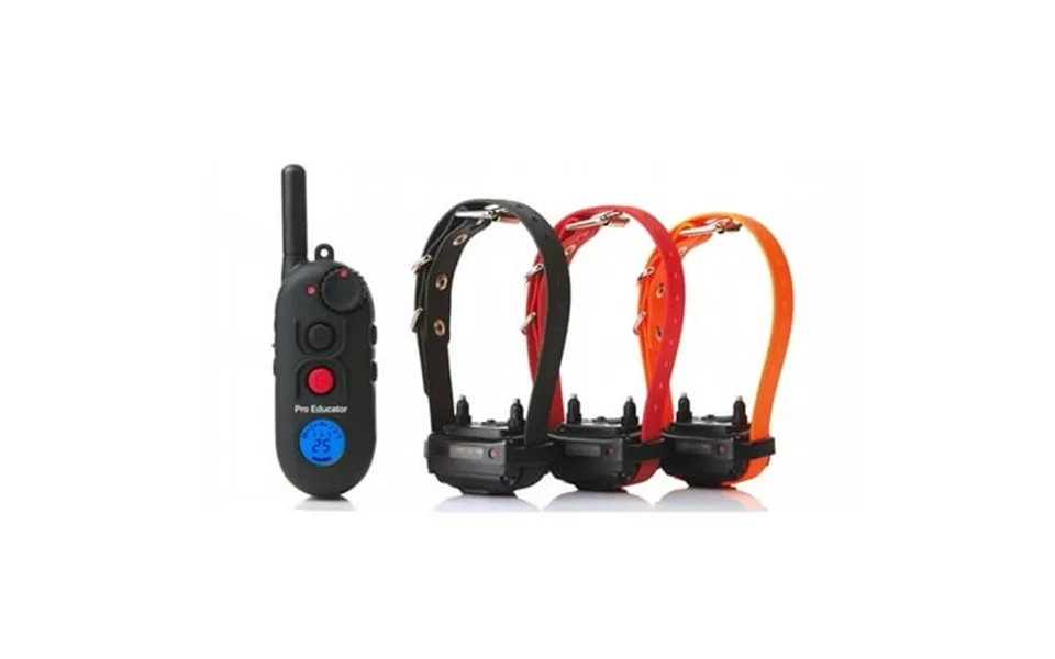 Educator Pe-903 Three Dog Pro 1 2 Mile E-collar Remote Dog Training Collar With Vibration Tapping Sensation And Pavlovia